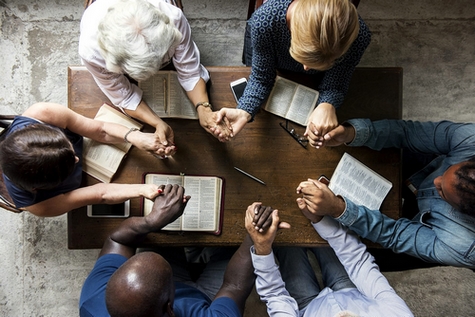 group praying